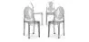 Buy X4 Dining chair Victoire Design Transparent Grey transparent 16459 - in the EU