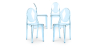 Buy X4 Dining chair Victoire Design Transparent Blue transparent 16459 at MyFaktory