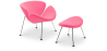 Buy Slice Armchair with Matching Ottoman  Pink 16762 in the Europe