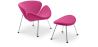 Buy Slice Armchair with Matching Ottoman  Fuchsia 16762 - in the EU