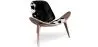 Buy Design Armchair - Scandinavian Style - Upholstered in Pony - Luna Black pony 16775 - in the EU