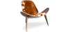 Buy Design Armchair - Scandinavian Style - Upholstered in Pony - Luna Brown pony 16775 - prices