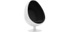 Buy Armchair Ele Chair - White Exterior - Fabric Black 13192 - in the EU