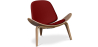 Buy Design Armchair - Scandinavian Armchair - Upholstered in Leather - Luna Brown 16776 at MyFaktory