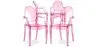 Buy X4 Armchair Louis King Design Transparent Pink transparent 16464 with a guarantee