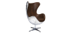 Buy Bold Chair Aviator Armchair - Microfiber Aged Leather Effect Brown 25627 - in the EU