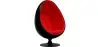 Buy Armchair Ele Chair Style - Black Exterior - Faux Leather Red 44502 - prices