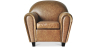 Buy Club Armchair - Premium Leather Light brown 54287 - prices