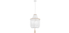 Buy Wooden Bead Chandelier Lamp White 59829 - in the EU