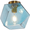 Buy Modern Glass & Metal Ceiling Lamp Blue 59832 - prices