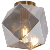 Buy Modern Glass & Metal Ceiling Lamp Grey transparent 59832 at MyFaktory