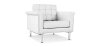 Buy Armchair Trendy - Faux Leather White 13180 at MyFaktory