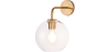 Buy  Globe Shaped Glass Shade Wall Sconce Transparent 59833 - in the EU