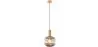 Buy Pendant lamp in vintage style, glass and metal - Genoveva Grey transparent 59835 - prices