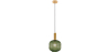 Buy Pendant lamp in vintage style, glass and metal - Genoveva Green 59835 at MyFaktory