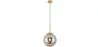 Buy Glass Shade Hanging Lamp with Adjustable Tube Grey transparent 59837 - prices