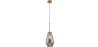 Buy Diamond Shaped Glass Pendant Ceiling Lamp Grey transparent 59838 - prices