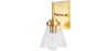 Buy Classy Glass and Metal Wall Lamp Gold 59844 - in the EU