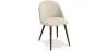 Buy Dining Chair - Upholstered in Fabric - Scandinavian Style -Bennett Beige 58982 with a guarantee