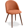 Buy Dining Chair - Upholstered in Fabric - Scandinavian Style -Bennett Orange 58982 - prices