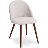Buy Dining Chair - Upholstered in Fabric - Scandinavian Style -Bennett Cream 58982 at MyFaktory