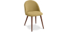 Buy Dining Chair - Upholstered in Fabric - Scandinavian Style -Bennett Light Yellow 58982 home delivery