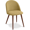Buy Dining Chair - Upholstered in Fabric - Scandinavian Style -Bennett Light Yellow 58982 home delivery