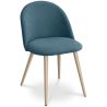 Buy Dining Chair - Upholstered in Fabric - Scandinavian Style -Bennett  Turquoise 59261 - in the EU