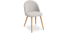 Buy Dining Chair - Upholstered in Fabric - Scandinavian Style -Bennett  Cream 59261 with a guarantee