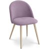 Buy Dining Chair - Upholstered in Fabric - Scandinavian Style -Bennett  Pink 59261 home delivery