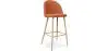 Buy Fabric Upholstered Stool - Scandinavian Design - 76cm - Bennett Orange 59356 with a guarantee