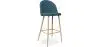 Buy Fabric Upholstered Stool - Scandinavian Design - 76cm - Bennett Turquoise 59356 - in the EU