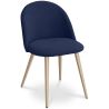 Buy Dining Chair - Upholstered in Fabric - Scandinavian Style -Bennett  Dark blue 59261 home delivery