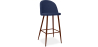 Buy Fabric Upholstered Stool - Scandinavian Design - 73cm - Bennett Dark blue 59357 in the Europe