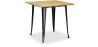 Buy Bistrot Metalix Industrial Dining Table - 80 cm - Light Wood Black 59874 - prices