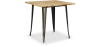 Buy Bistrot Metalix Industrial Dining Table - 80 cm - Light Wood Metallic bronze 59874 at MyFaktory