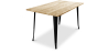 Buy Bistrot Metalix Industrial Dining Table - 140 cm - Light Wood Black 59876 - prices