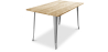 Buy Bistrot Metalix Industrial Dining Table - 140 cm - Light Wood Steel 59876 - in the EU