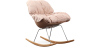 Buy Scandinavian Design Padded Rocking Chair Pink 59895 - prices