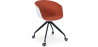 Buy White Padded Office Chair with Armrests and Wheels Orange 59887 in the Europe