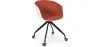 Buy White Padded Office Chair with Armrests and Wheels Orange 59887 in the Europe