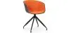 Buy Design Black Padded Office Chair with Armrests Orange 59890 in the Europe