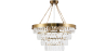 Buy Chandelier Hanging Lamp Vintage Style Crystal and Metal - Ania Gold 59929 - in the EU