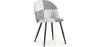 Buy Dining Chair - Upholstered in Black and White Patchwork - Bennett  White / Black 59942 - in the EU