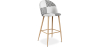 Buy Patchwork Upholstered Stool - Scandinavian Style - Black and White - Bennett  White / Black 59947 - in the EU
