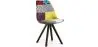Buy Dining Chair Brielle Upholstered Scandi Design Dark Wooden Legs Premium - Patchwork Jay Multicolour 59957 - in the EU