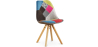 Buy Dining Chair Brielle Upholstered Scandi Design Wooden Legs Premium - Patchwork Fiona Multicolour 59961 - in the EU