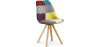 Buy Dining Chair Brielle Upholstered Scandi Design Wooden Legs Premium - Patchwork Jay Multicolour 59962 - in the EU