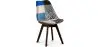 Buy Dining Chair Brielle Upholstered Scandi Design Dark Wooden Legs Premium New Edition - Patchwork Piti Multicolour 59968 - in the EU