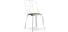 Buy Industrial Style Metal and Light Wood Chair - Gillet White 59989 - prices